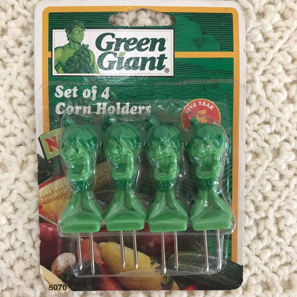 Green Giant Corn Holders Set of 4 New In Package 1994 Pillsbury Co